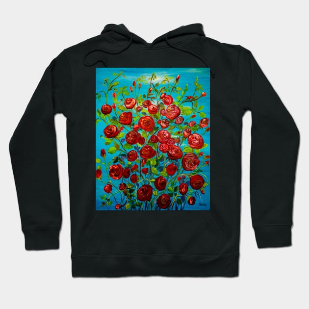 Red roses Hoodie by NataliaShchip